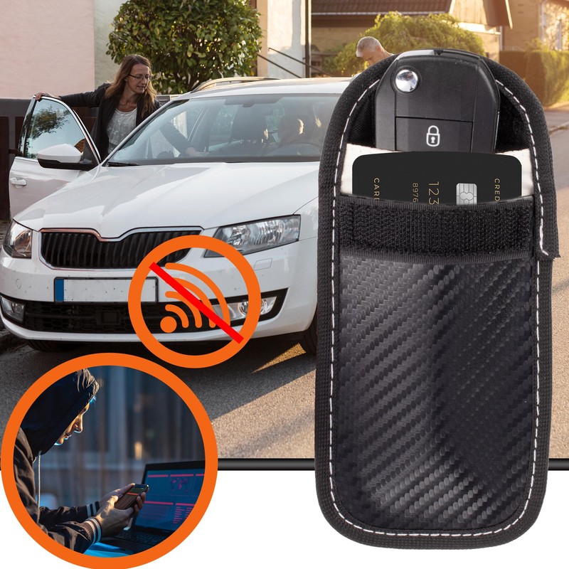 ECENCE 1 x RFID Car Key Case, Keyless Shielded Key