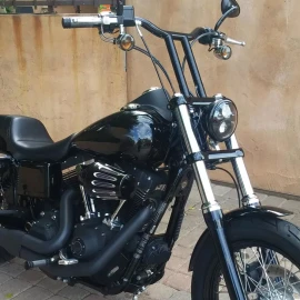 SI 12" MX-T Bars Handlebar For Harley Softail Sportster 883 Dyna Wide Glide Fat Bob