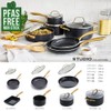 Greenpan Glass Lid, 7.9 inches (20 cm), Stainless Steel, Gold