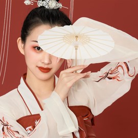 TOPBATHY Wedding Umbrella Paper Vintage Umbrellas Chinese Decorative Umbrella Japanese DIY Painting Decorative with Wooden Handle for Wedding Party Favors