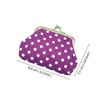 i-Sure 4 Packs Polka Dots Coin Purse with Clasp Kisslock