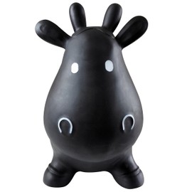 AppleRound Inflatable Ride-on Bouncy Animal Hopper – Horse, Cow or Unicorn – Kids Space Hopper Bouncer with Hand Pump – Jumping Toy for Indoor/Outdoor Play