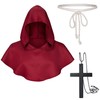 TOKYO REVENGERS Medieval Renaissance Monk Friar Priest Wizard Cloak Hooded