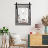 AAZZKANG Wall Mirror Large Rectangle Barn Door Mirrors with Wooden
