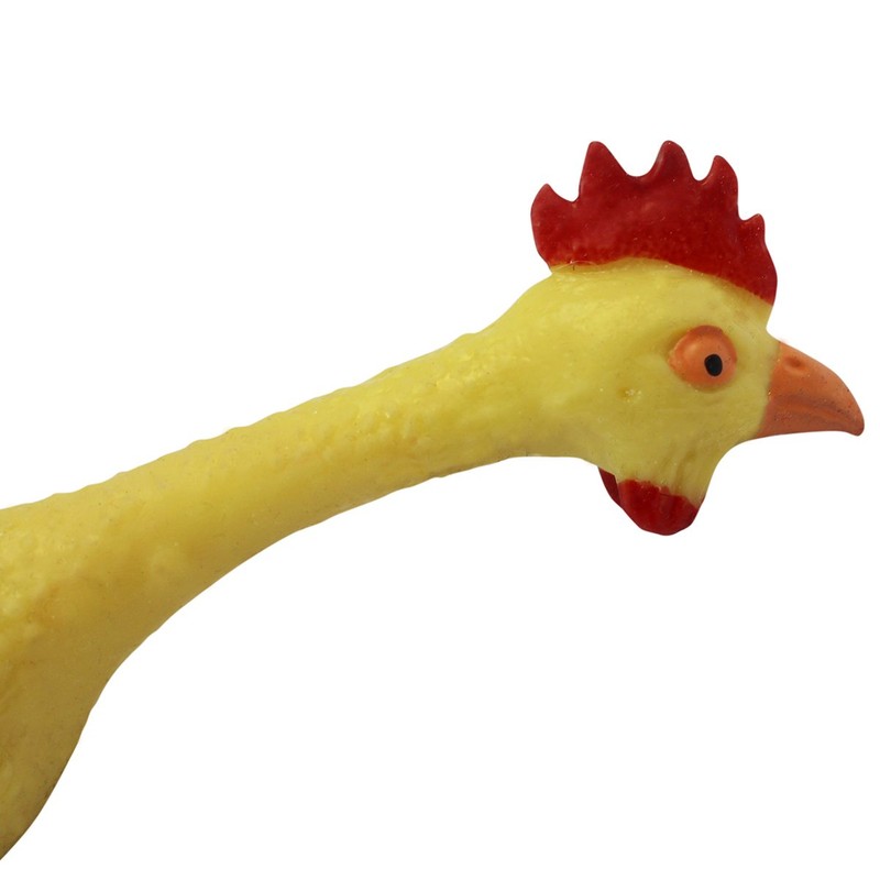 8 Inch Rubber Stretch Chicken - Classic Comedy Gag 8