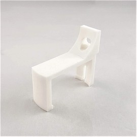 3D Cabin Product Compatible with the Google Home Mini Bracket : Clips to UK PLUG. : White (No screws/drill holes needed)