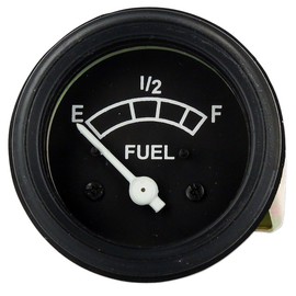 Fuel Gauge With Black Bezel (For 12-volt negative ground) Fits Ford Tractor310949