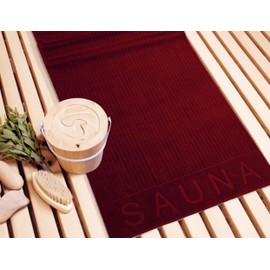 Lashuma Robin Men's Sauna Towel 85 x 200 cm Copenhagen Fluffy Sauna Towel Red
