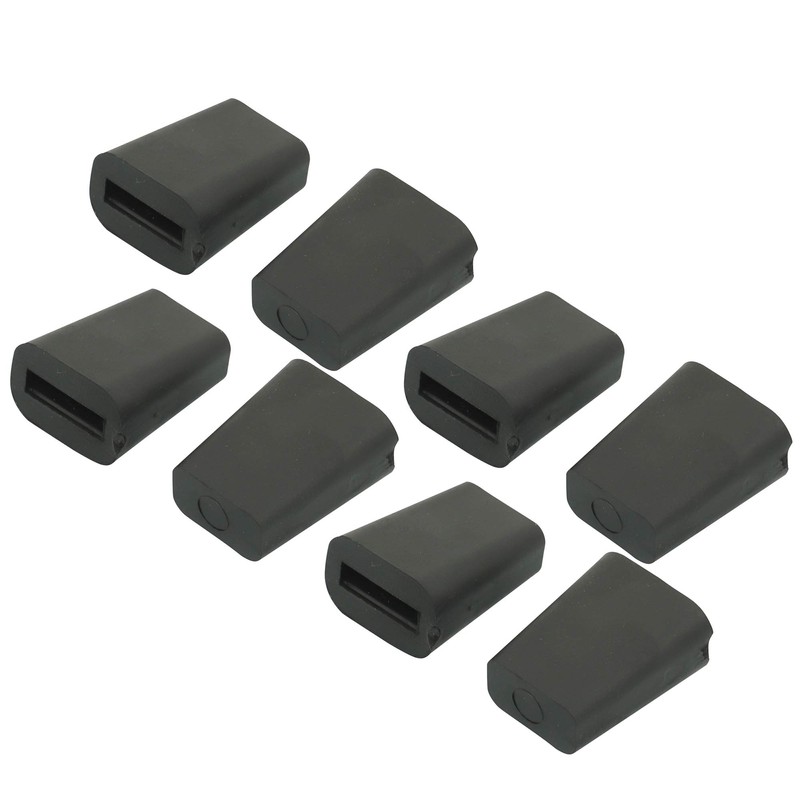 LQS Kitchen Sink Rack Feet 8 Pack, Black Rubber Feet