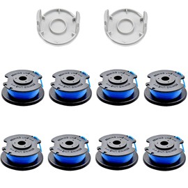tunghey 10Pack AC14RL3A String Trimmer Replacement Spool Line with 522994001 Cap for One+ 24V, 18V, and 40V Cordless Trimmers, 0.065" Autofeed Replacement Spool