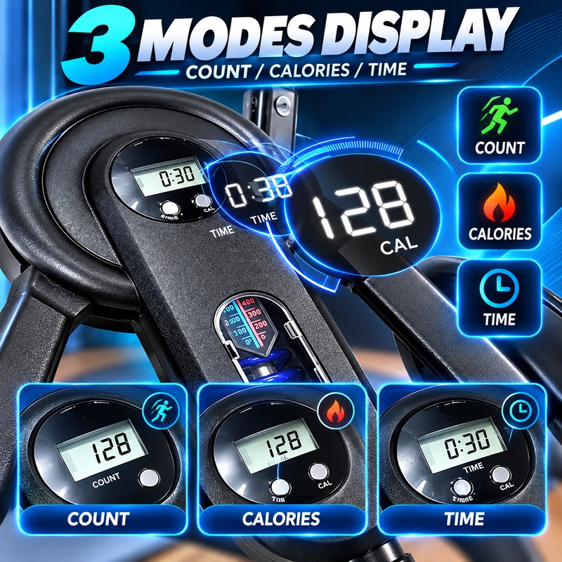 Thigh Exerciser for Home Workouts –10-100lbs Adjustable Resistance with Digital