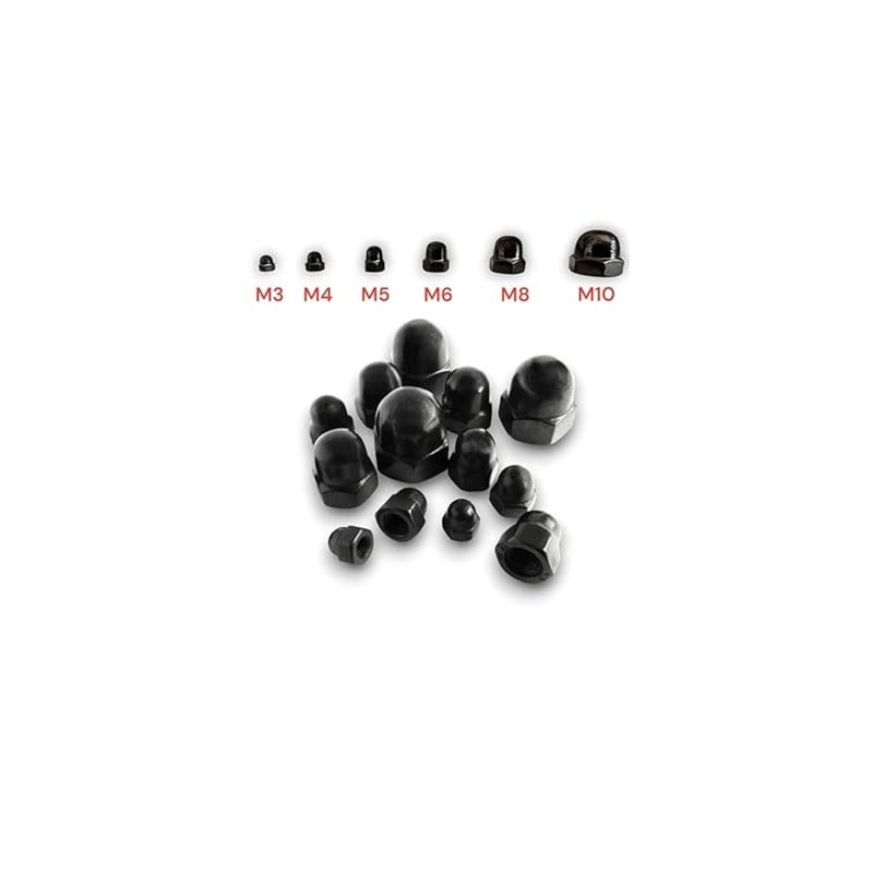 Black Stainless Steel Cap Nut M3 M4 M5 M6 M8