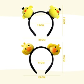 TVSVKWE 2 Pieces Cartoon Animal Headbands, Cute Headbands, Fun Headbands, Creative Design Headbands, Photo Props.