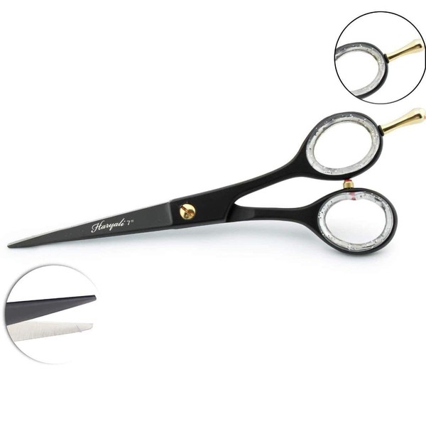 Haryali London Professional Hairdressing Scissors 6.5" Black