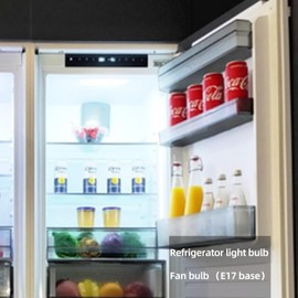 LIENNGKE Led Bulbs KEI D28X KEL 2816X 3W Refrigerator Bulb Replacement D28M 2815 Freezer Light 100-265v E17 3.8w 40w Halogen Equivalent Daylight White Pack of 2