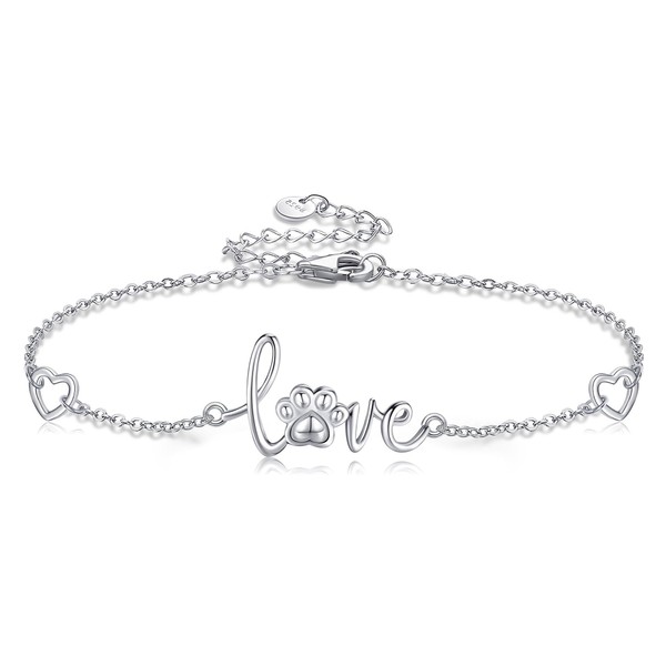 ONEFINITY Sterling Silver Four Leaf Clover Bracelet Butterfly Daisy Feather