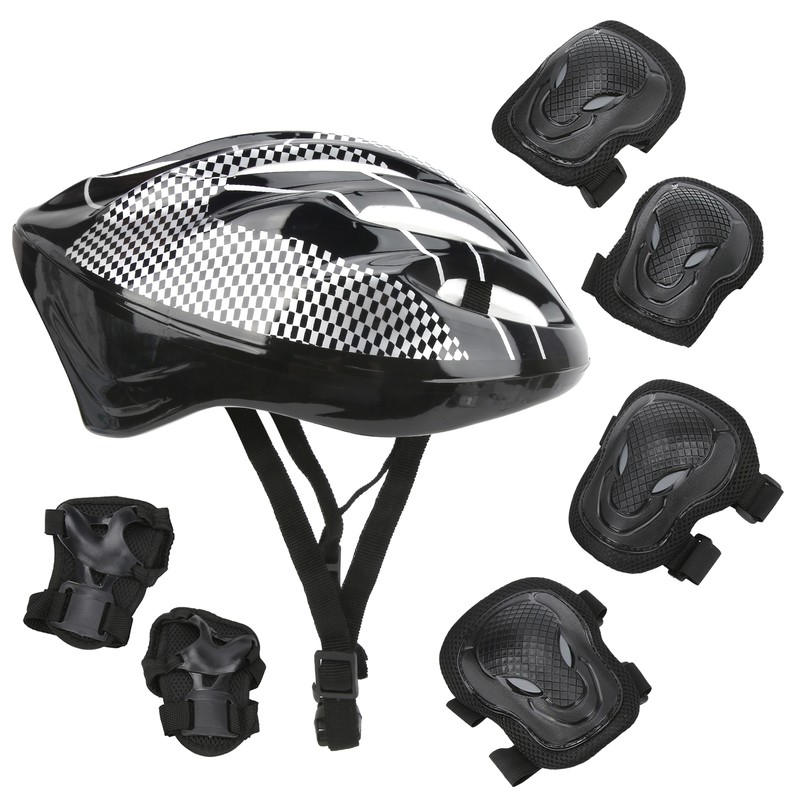 7pcs Adults Roller Skating Protect Gear Set Knee Pads Elbow