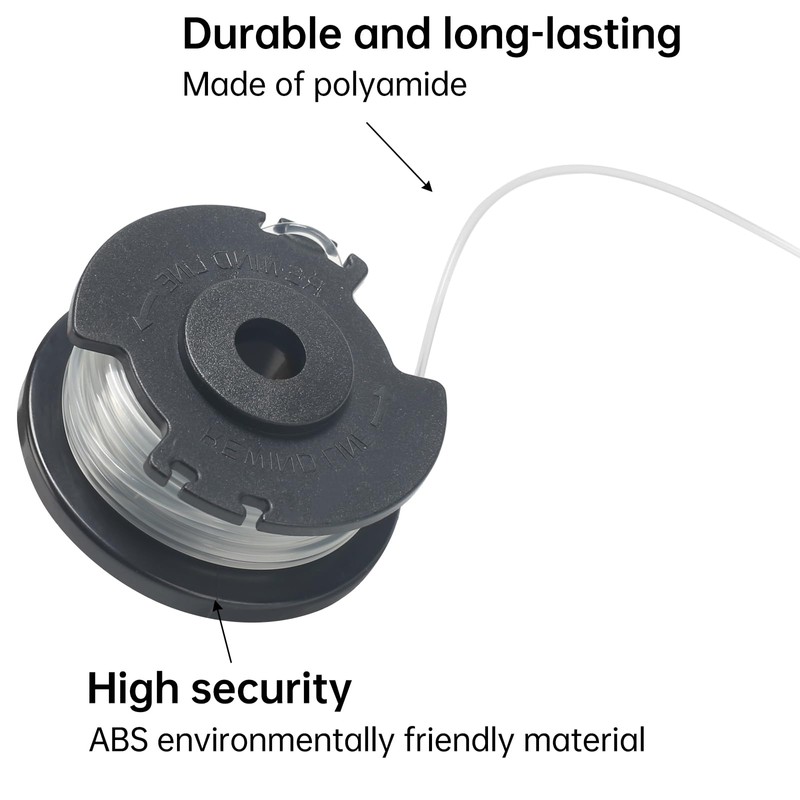COEWUR Replacement Thread Spool with Trimmer Cover Grass Trimmer Thread