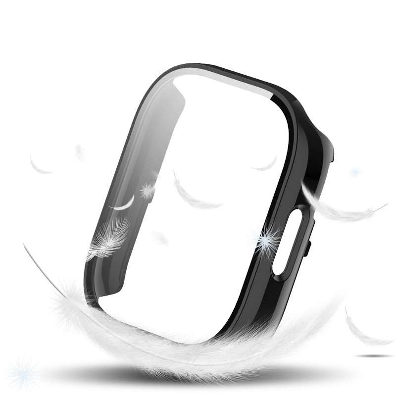 AiMaoo Redmi Watch 5 Active Compatible Case, Tempered Glass Film