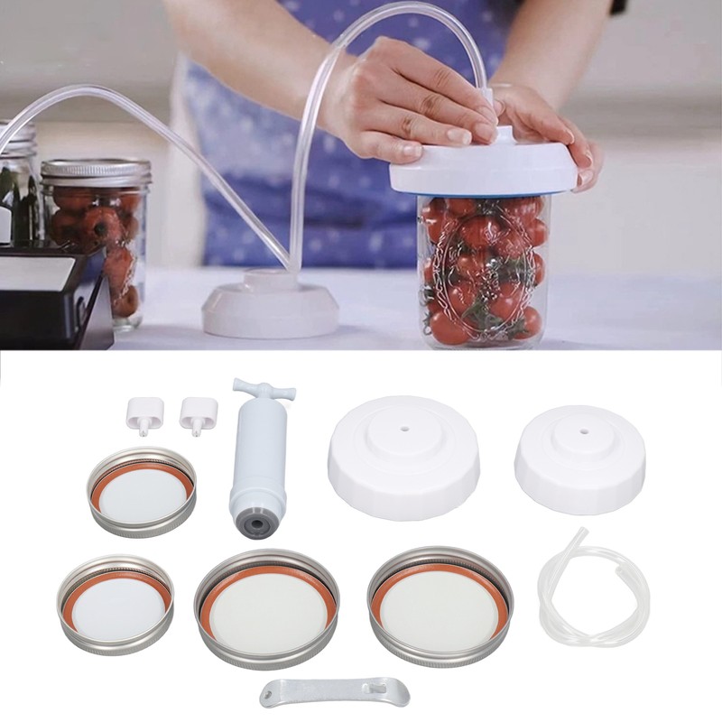 Mason Jar Vacuum Sealer Kit Jar Vacuum Sealing Accessory with