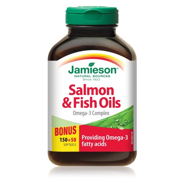 Jamieson SALMON AND FISH OILS OMEGA 3 COMPLEX, 150+50