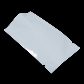 FERENLI Flat Open Top Mylar Aluminum Foil Bag Heat Seal Airtight Long Term Food Storage Pouch with Tear Notch Vacuum Smell Proof Small Sample Bags for Candy Packing (2x2.8 inch, White)