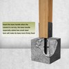 Nrspp 4x4 Concrete Post Anchor 4 Pcs(Inner Dia 3.6"x3.6") U