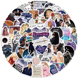 Acotar Merchandise Stickers for Kids 60Pcs Book Graphic Kid Stickers for Water Bottles Laptop Book Skateboard Phone, Acotar Stickers for Teens Students Teachers Women (Acotar Merchandise)