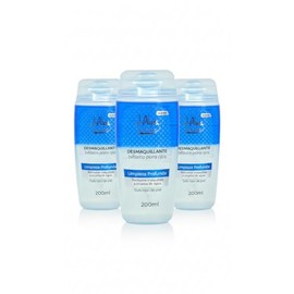 Desmaquillante Dermo Pure Clean Azul 230ml | Fórmula Bifásica 3 en 1: Rostro, Ojos y Labios | Limpieza Profunda Sin Sensación Grasosa | paquete con 3 