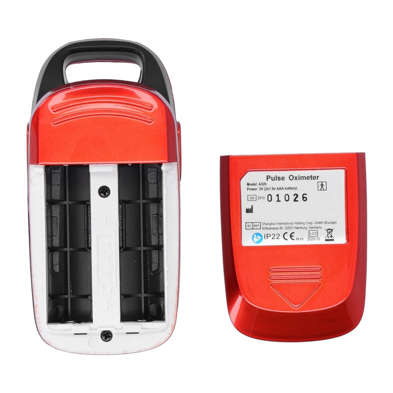 Fingertip Pulse Oximeter Digital Battery Blood Oxygen Saturation Monitor with