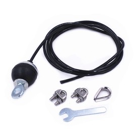 J Bryant - Cuerda de Alambre de Acero de Repuesto para Gimnasio en casa, polea de 5 mm de Grosor, para Accesorios de máquina de polea (Tipo C, 196 Pulgadas)