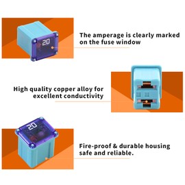 Tiooka 20A Car Fuse Box - Low Profile, Compatible with Ford, Chevy/GM, Chrysler/Dodge, Toyota Truck SUV