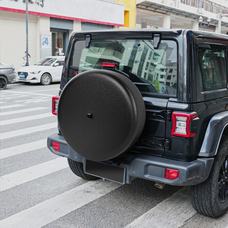 Moonet 33" Tire Cover with Camera Hole, for Jeep Wrangler