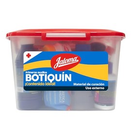 Jaloma | Botiquín de Primeros Auxilios con 22 piezas, Caja Plástica, para el Hogar, Oficina, Automóvil
