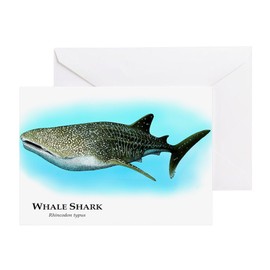 CafePress Whale Shark Folded Greeting Card Glossy
