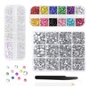 Morcheiong 17000Pcs Resin Rhinestones Transparent Flatback Crystals Diamond Includes Tweezers