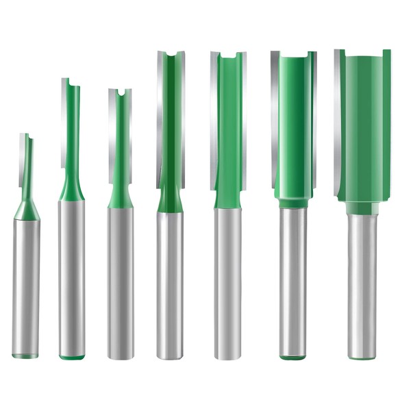 ZITFRI Carbide Blade Trimmer Bit, Straight 0.2 inch (6 mm)