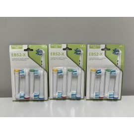 Unbranded 3 packs (12 Total) Replacement Electric Toothbrush Heads EB52-X Twist Action Pro
