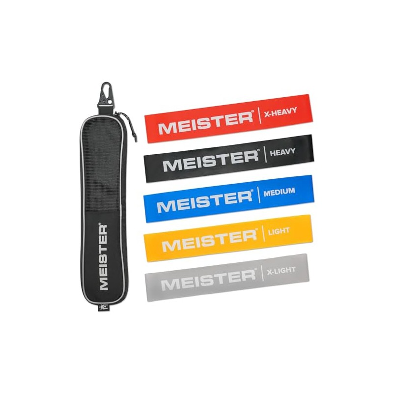 Meister Bandas de Resistencia para Movilidad, Ejercicio, Estiramientos y Fisioterapia