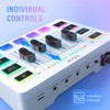 FIFINE Audio Interface with RGB Lights,Slider Fader for Podcast Streaming
