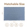 SIXHOME 60 x 90 cm Blue/White Bath Mat, Super Absorbent
