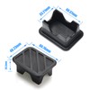 JERBOR 2Pack Silicone Pickup Trucks BedRail Stake Pocket Covers for