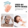 Baluue 2pcs Double Sided Loofah Exfoliating Mitt Bath Body Scrubber