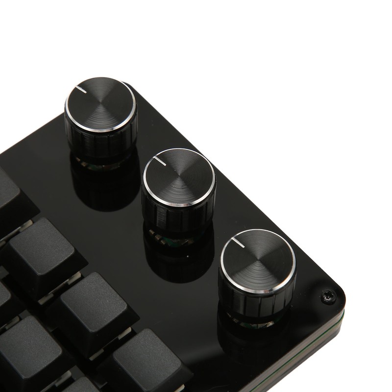 Programmable Keypad 16 Keys 3 Knobs Blue Switch Mechanical Hot