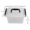 AnnkkyUS 6-Pack 3 L Small Box with Lid, Plastic Storage