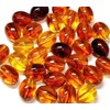 Amber Beads, Artificial Resin, Fire Amber, 13 x 11 mm,