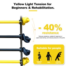 PrimeMach Yellow Light Cord(2-Pack) Compatible with Select AeroPilates reformers|Low Resistance Replacement Cord for Pilates Reformer Machines – Durable, Easy-Install & Smooth Performance