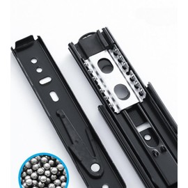 2pcs 45wide Short Drawer Slides, Soft Close Ball Bearing Drawer Runners, Full Extension Side Mount Sliding Furniture Guide Drawer Drawer Rails Kitchen Cupboard Rail Hardware(5inches)