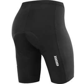 NOOYME - Pantalones cortos de ciclismo para mujer, con acolchado 3D, diseño clásico, para mujer, pantalones cortos de bicicleta (XL, negro clásico)