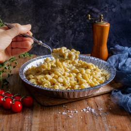 NoCry Premium Disposable Pie Pans 9 Inch (50 Pack) — Made in USA — Foil Aluminum Tins with Curl Lip for Baking Delicious Tarts or Crispy Pastry Crusts — Lightweight Yet Sturdy — Even Heat Distribution